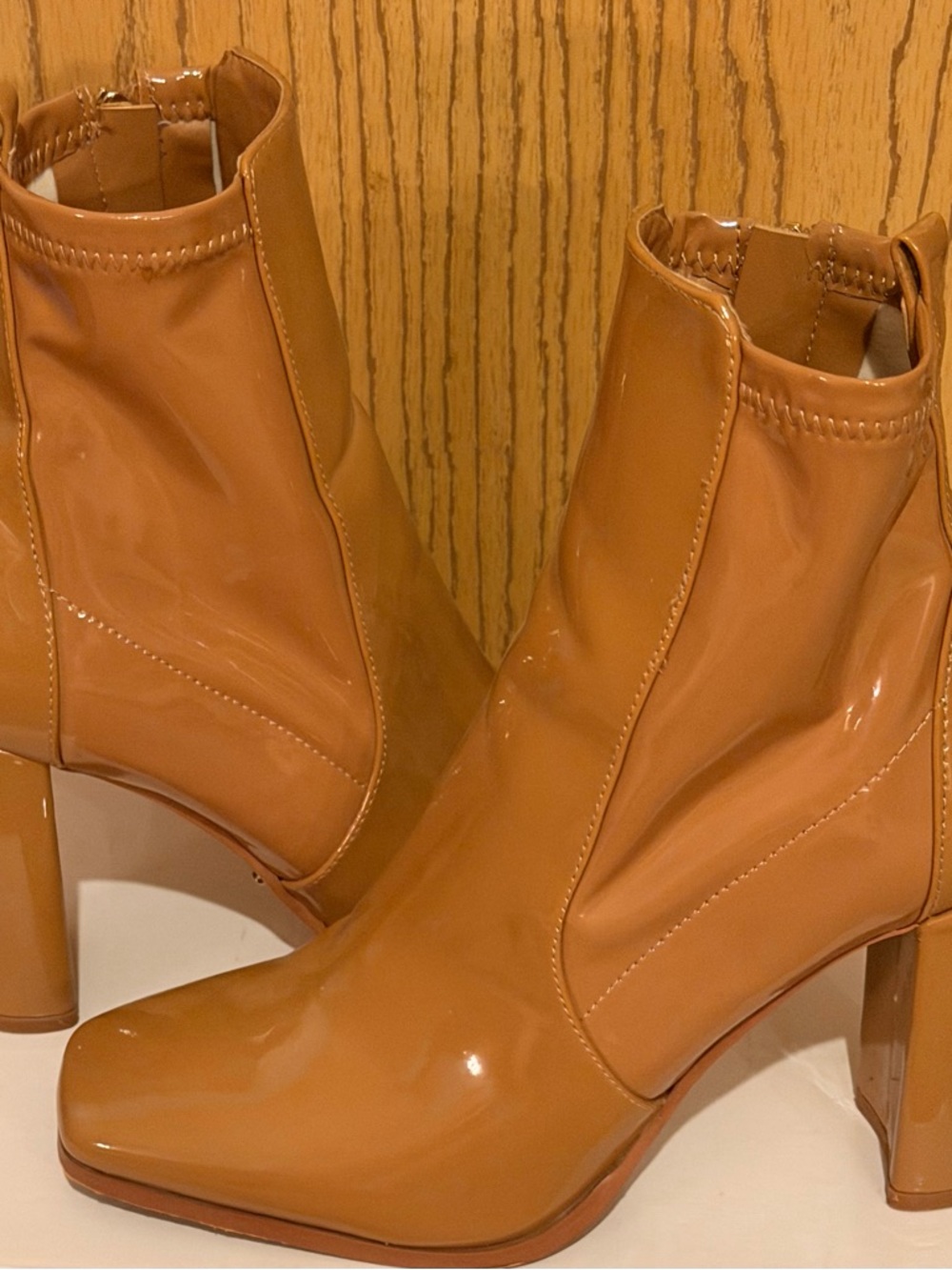 Aldo - Tan Patent leather boots